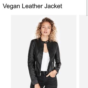 Vegan leather jacket